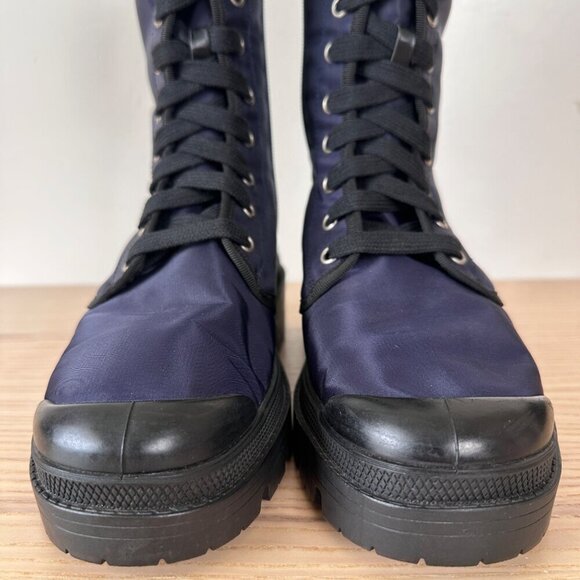 Madison Maison x Palladium Ranger Boot Women Sz 6 Vegan Navy RARE 90's $495 - Picture 7 of 15